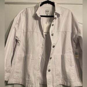Kensie White Denim Jacket